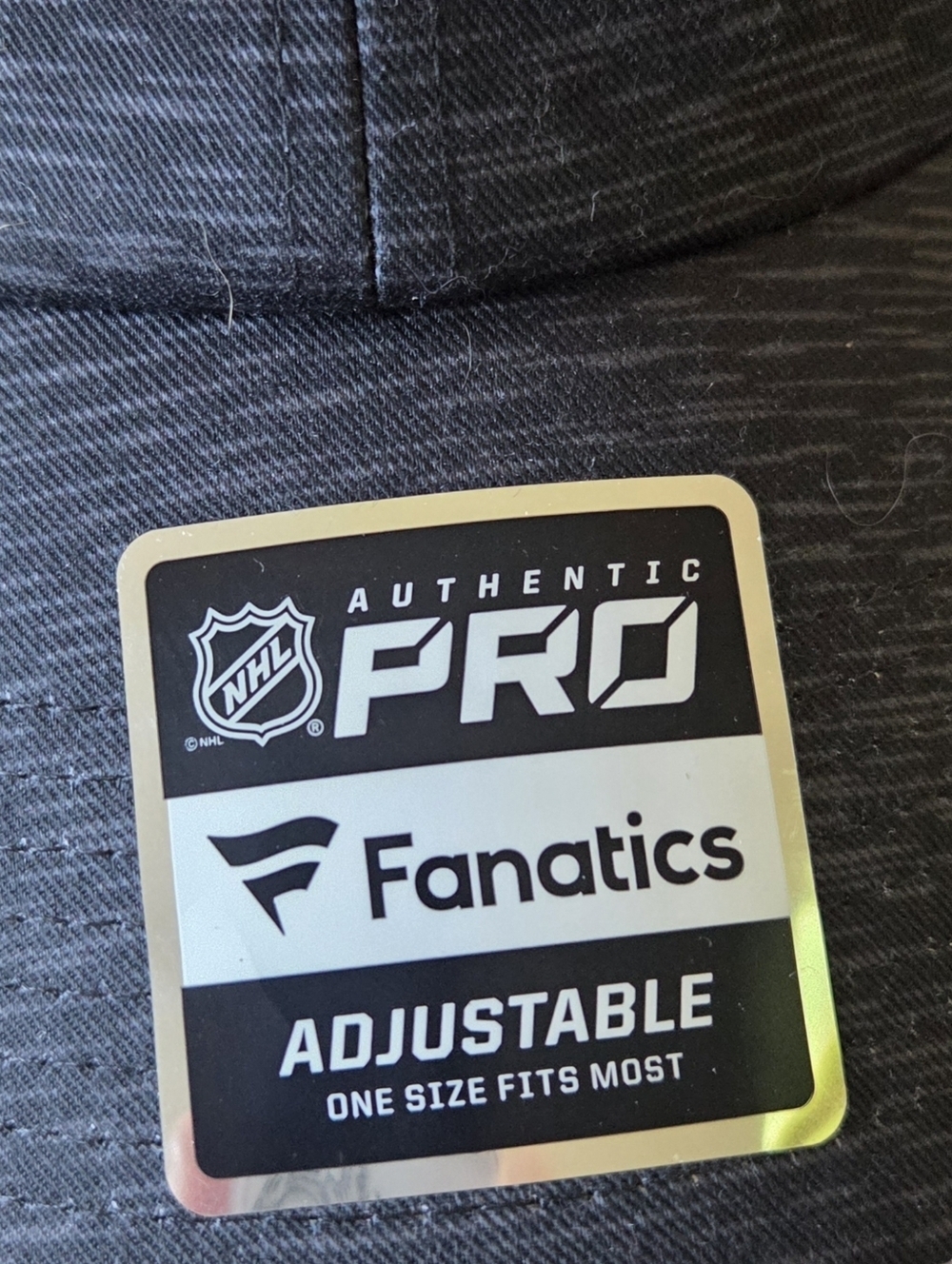 Pittsburgh Penguins Fanatics Authentic Pro Road Adjustable Hat Black New! - Picture 3 of 7